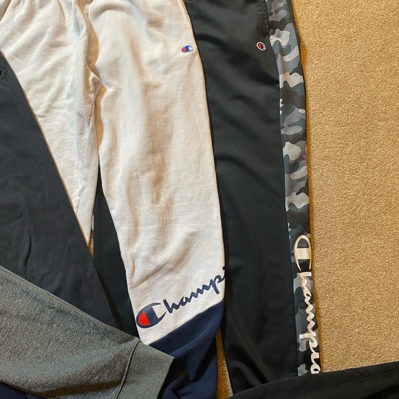 YXL lot of 6 Under Armor, Nike, Champion & Jordan Kids Joggers in Black and Navy - Picture 5 of 6